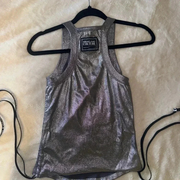 VERSACE JEANS COUTURE
Silver Ruched Tank Top - Picture 7 of 11